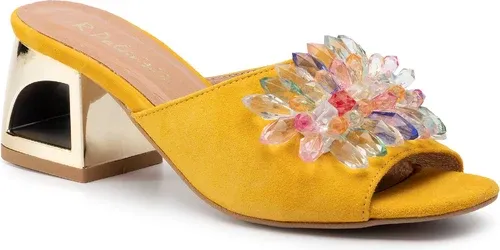 Šľapky R.POLAŃSKI - 1021 Żółty Zamsz