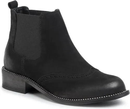 Kotníková obuv s elastickým prvkom R.POLAŃSKI - 0952 Czarny Nubuk