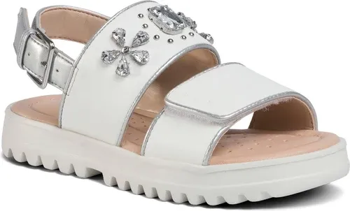 Sandále GEOX - J S.Coralie G.C J026EC 054AJ C1000 M White
