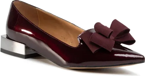 Poltopánky SAGAN - 3922 Bordowy Lakier Metalik