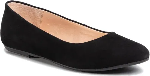 Baleríny BALDACCINI - 1472500 Czarny Zamsz