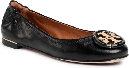 Baleríny TORY BURCH - Minnie Ballet With Multi Logo 74062 Perfect Black 006