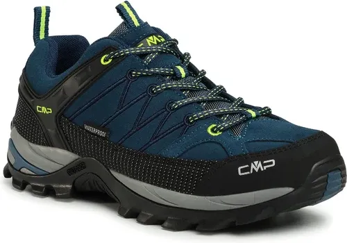 Trekingová obuv CMP - Rigel Low Trekking Shoes Wp 3Q13247 Blue Ink/Yellow Fluo 08MF