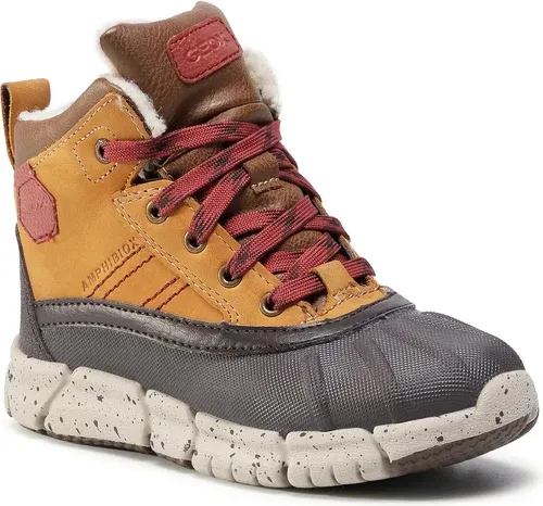 Snehule Geox - J Flexyper B Abx D J049XD 0CL54 C6361 S Lt Brown/Dk Red