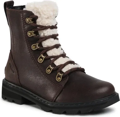 Členkové čižmy SOREL - Lennox Lace Cozy NL3955 Blackened Brown/Marron Noirci 205