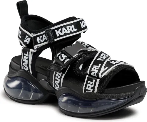 Sandále Karl Lagerfeld - KL62705 Black Lthr/Textile Mono