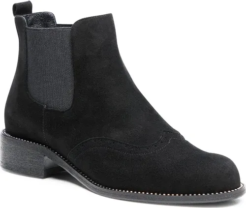 Kotníková obuv s elastickým prvkom R.POLAŃSKI - 0952 Czarny Zamsz