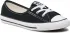 Plátenky Converse - Ctas Bellet Lace Slip 566775C Black/White/Black