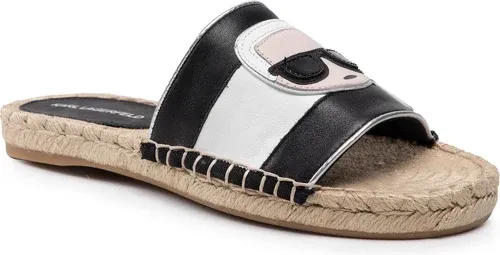 Espadrilky KARL LAGERFELD - KL80110 Black Lthr
