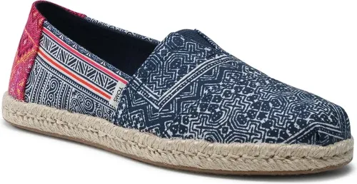 Espadrilky TOMS - Alpargata Rope 10016263 Indigo Floral/Hmon Print