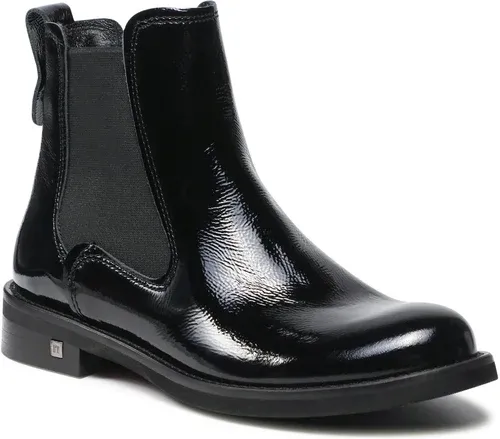 Kotníková obuv s elastickým prvkom NESSI - 18459 Czarny 711