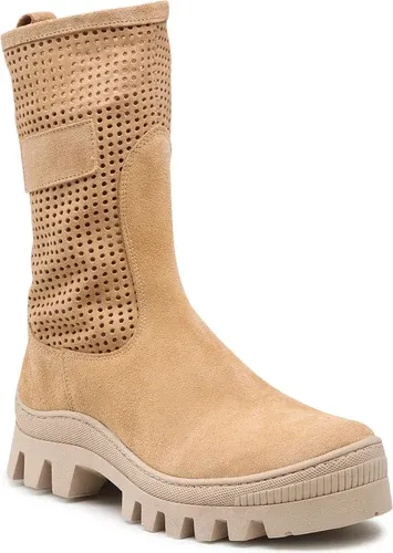 Členkové čižmy ROBERTO - 3037 Piasek Welur