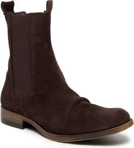 Kotníková obuv s elastickým prvkom FLY LONDON - Mozefly P144798001 Mocca