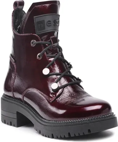 Členkové čižmy NESSI - 20748 Bordo 711