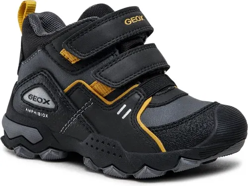 Šnurovacia obuv Geox - J Buller B. B Abx A J169WA 0MEFU C9241 M Black/Dk Yellow
