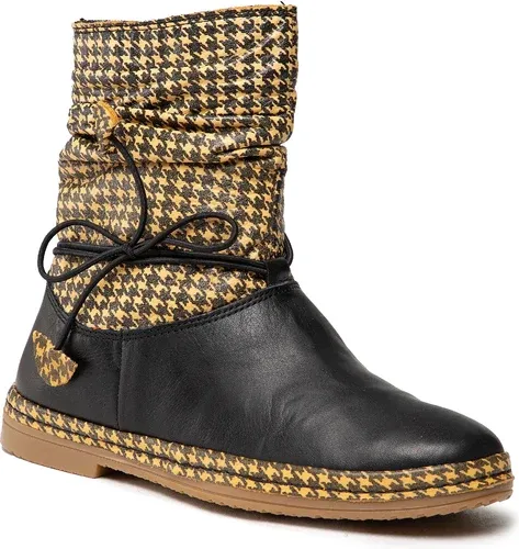 Členkové čižmy MANITU - 990051-01 Schwarz/Gelb