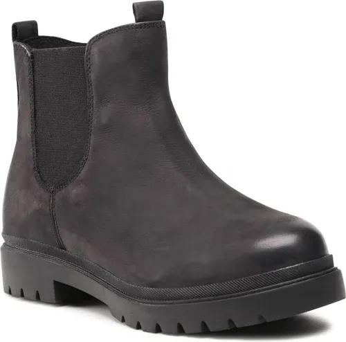 Členkové čižmy CAPRICE - 9-25455-27 Black Nubuc 008