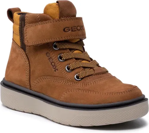 Šnurovacia obuv Geox - J Riddock Boy Wpf A J167TA 032FU C2286 M Dk Yellow/Brown
