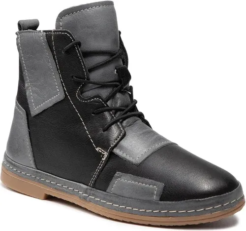 Členkové čižmy MANITU - 990035-09 Grau/Schwarz