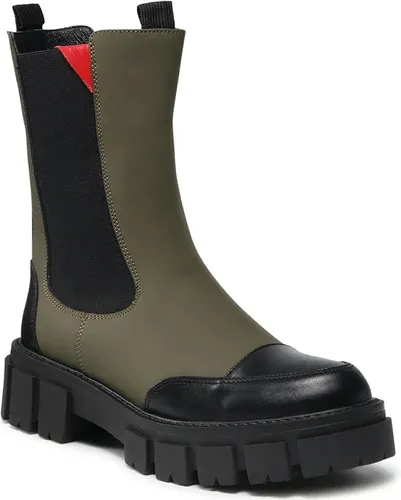 Kotníková obuv s elastickým prvkom KARINO - 3924/066-F Zelená