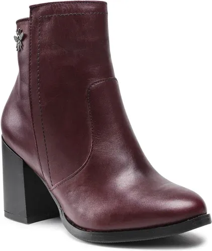 Členkové čižmy POLLONUS - 5-1106-008 Bordo/Logo