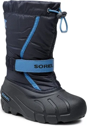Snehule SOREL - Childrens Flurry GORE-TEX NC1965 Collegiate Navy/Atmosphere 464