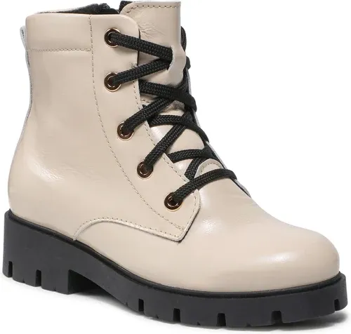 Šnurovacia obuv Flamingo - AS01500 Beż Naplak