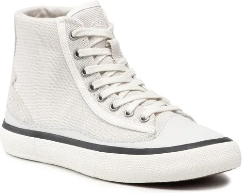 Sneakersy CLARKS - Aceley Hi 261584384 White Canvas
