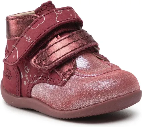 Šnurovacia obuv Kickers - Bonkro-2 860099-10 M Silver Burgundy