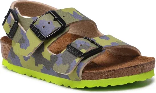 Sandále Birkenstock - Milano Kinder 1022186 Desert Soil Camo Lime Aqua