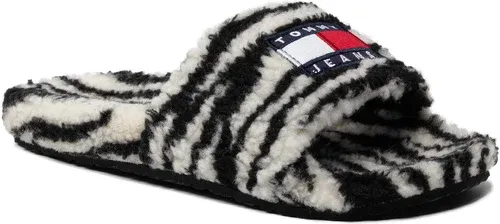 Papuče TOMMY JEANS - Wild Animal Printed Poolslide EN0EN01668 Black BDS