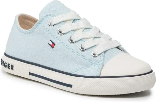 Tramky TOMMY HILFIGER - Low Cut Lace-Up Sneaker T3X4-32207-08908 M Light Blue 812