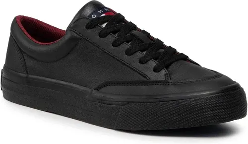 Sneakersy Tommy Jeans - Skate Leather Vulc EM0EM00881 Black BDS