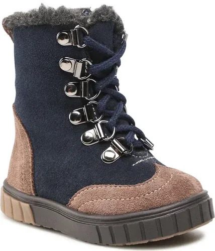 Čižmy Zarro - D154 Granat Brąz