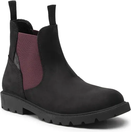 Šnurovacia obuv Geox - J Shaylax B. A J16FAA 00045 C9340 D Black/Wine