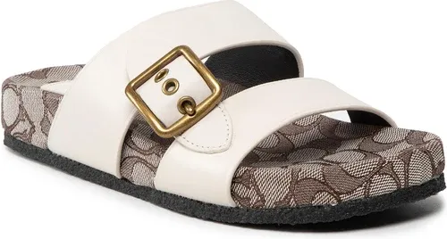 Šľapky Coach - Addison Leather C8899 Chalk