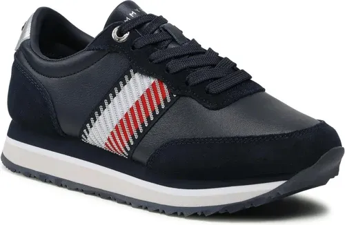 Sneakersy TOMMY HILFIGER - Th Corporate Te Sequins Runner FW0FW06077 Desert Sky DW5