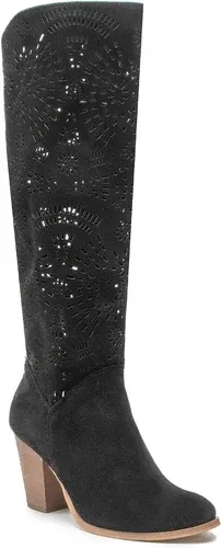 Čižmy ROBERTO - 3090 Czarny Welur