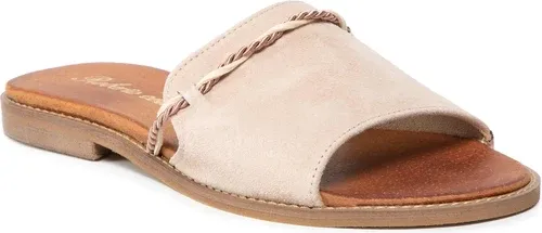 Šľapky ROBERTO - 3047 Beż Zamsz