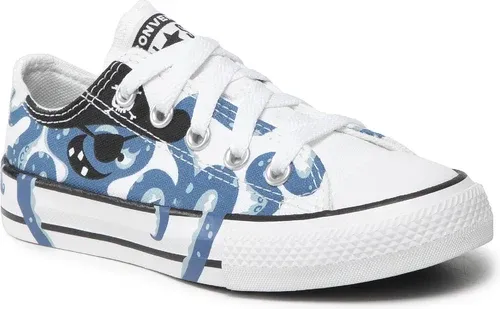 Plátenky Converse - Ctas Ox 372730C White/Dk Marina Blue/Black