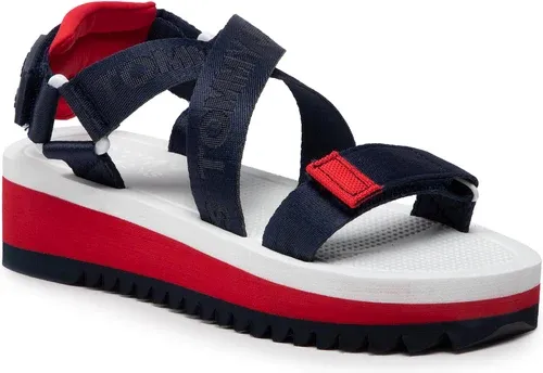 Sandále TOMMY JEANS - Flatform Eva Sandal EN0EN01839 Rwb 0GY