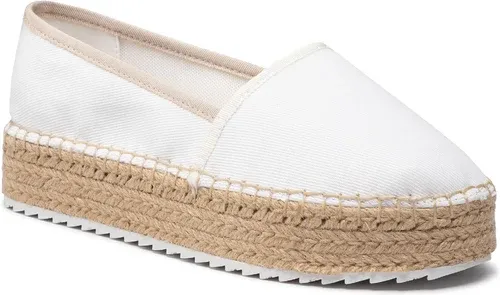 Espadrilky TOMMY JEANS - Platform Espadrille EN0EN01832 White YBR