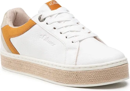 Espadrilky S.OLIVER - 5-23636-28 White Comb. 110