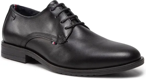 Poltopánky Tommy Hilfiger - Core Lth Lace Up Shoe FM0FM03955 Black BDS