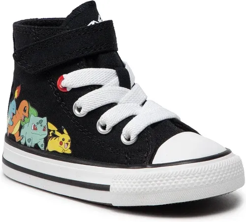 Plátenky Converse - Ctas Hi A01229C Black/Multi/White