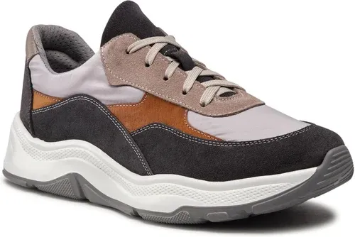 Sneakersy RYŁKO - IDWM04 P386 Szary/Łączenia 8ZC