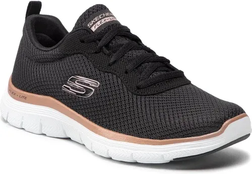 Topánky Skechers - Brilliant View 149303/BKRG Black/Rose Gold