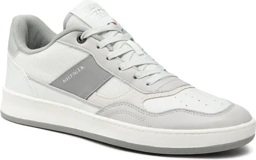 Sneakersy Tommy Hilfiger - Retro Court Mix Cupsole FM0FM04006 Grey Whsper PQU