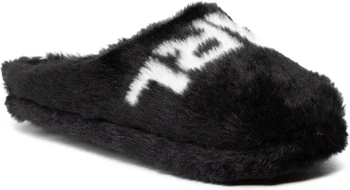 Papuče KARL LAGERFELD - Black Synth Fur KL40220 Black Synth Fur