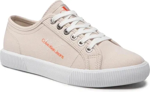 Tenisky CALVIN KLEIN JEANS - Vulcanized Essential 1 YW0YW00482 Eggshell ACF